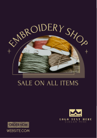 Embroidery Materials Flyer Image Preview