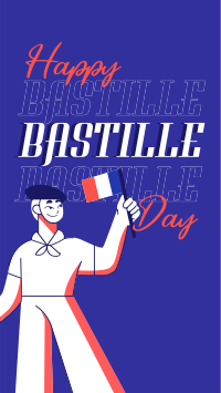 Hey Hey It's Bastille Day Instagram story Image Preview