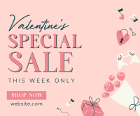 Valentines Sale Deals Facebook Post Design