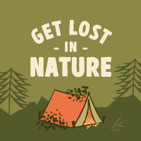 Lost in Nature Instagram Post Design