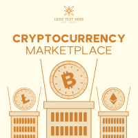 Cryptocurrency Market Instagram post Image Preview