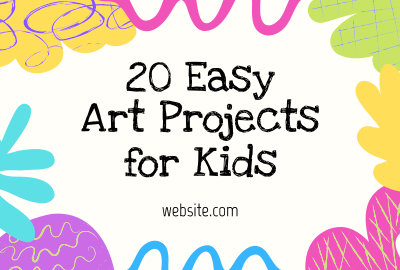 Easy Art for Kids Pinterest board cover Image Preview