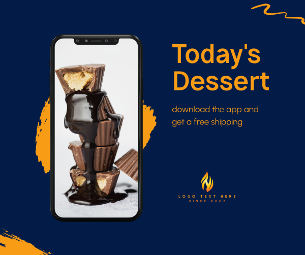 Today's Dessert Facebook Post Design Image Preview