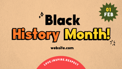 Funky Black History Facebook event cover Image Preview