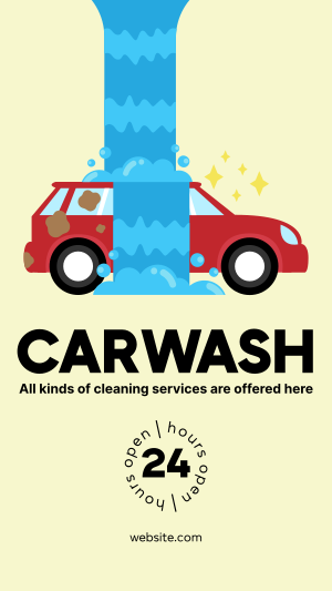 Carwash Services Instagram story Image Preview