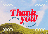 Nostalgic Thank You Postcard Design