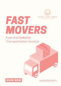 Fast Movers Service Poster Design