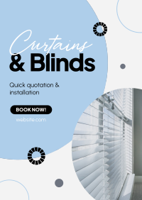 Curtains & Blinds Installation Flyer Image Preview