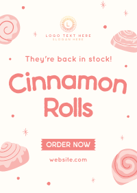 Quirky Cinnamon Rolls Flyer Image Preview