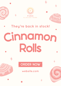 Quirky Cinnamon Rolls Flyer Image Preview