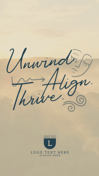Unwind, Align, and Thrive Instagram story Image Preview