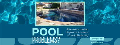 Pool Problems Maintenance Facebook cover Image Preview