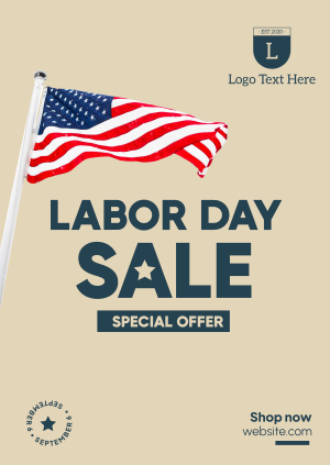 Labor Day Sale Poster