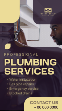 Plumbing Services TikTok Video Image Preview