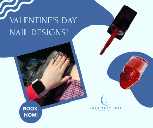 Red Valentine's Nails  Facebook post Image Preview