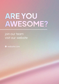 Are You Awesome? Flyer Image Preview