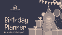 Birthday Planner Facebook Event Cover Design