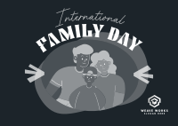 International Family Day Celebration Postcard Image Preview