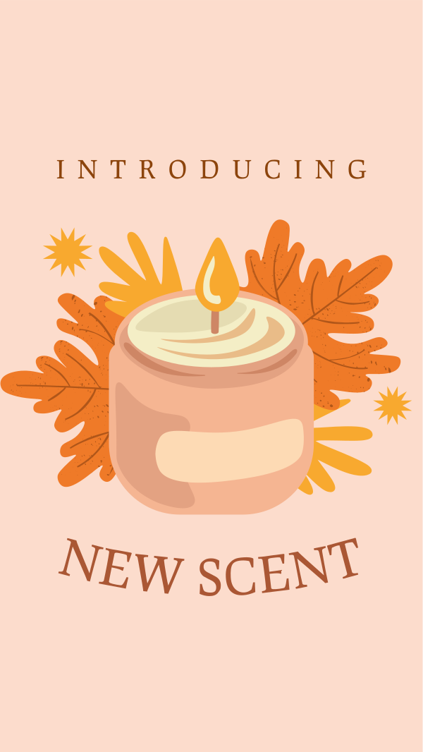 New Candle Scent Instagram Story Design Image Preview