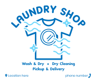 Line Work Laundry Facebook Post Design