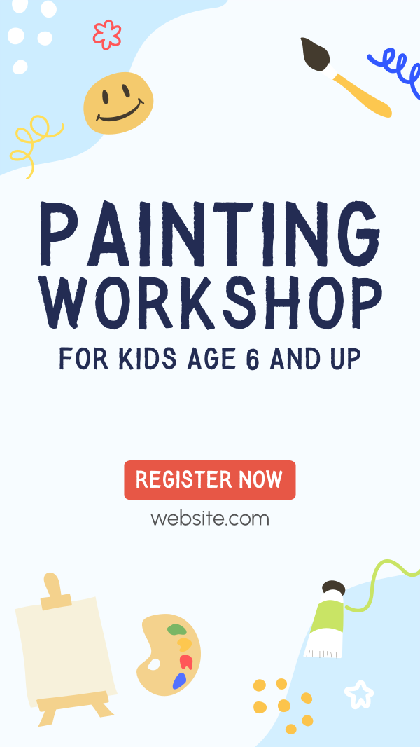 Art Class For Kids Instagram Story Design Image Preview