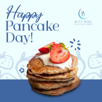 Strawberry Pancakes Instagram Post Image Preview