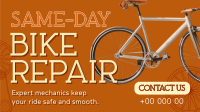 Bike Repair Shop Facebook Event Cover Design