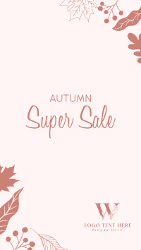 Autumn Super Sale Facebook Story Design