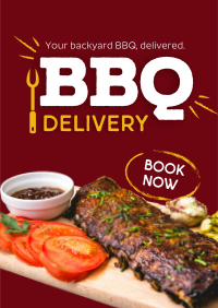 BBQ Delivery Poster Design