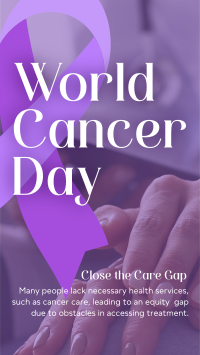 World Cancer Day Awareness YouTube Short Design