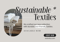Sustainable Textiles Collection Postcard Image Preview
