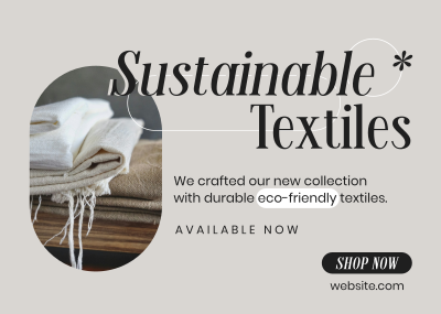 Sustainable Textiles Collection Postcard Image Preview