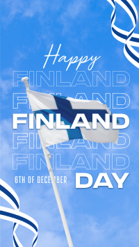 Simple Finland Indepence Day Facebook story Image Preview