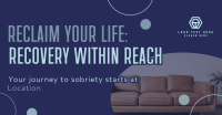 Peaceful Sobriety Support Group Facebook Ad Design