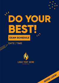 Break A Leg Exam Sched Poster Preview