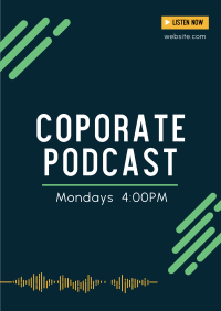 Corporate Podcast Poster Image Preview