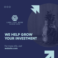 Grow Your Investment Instagram Post Design