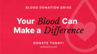 Minimalist Blood Donation Drive Animation Preview