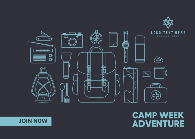 Camp Week  Adventure Postcard Image Preview
