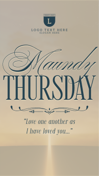 Holy Thursday Facebook story Image Preview