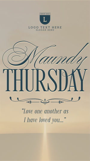 Holy Thursday Facebook story Image Preview