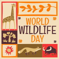 Paper Cutout World Wildlife Day Instagram Post Design