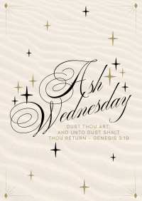 Simple Elegant Ash Wednesday Flyer Image Preview