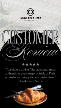 Pastry Customer Review TikTok Video Design