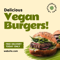 Vegan Burgers Instagram post Image Preview