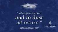 Ash Wednesday Verse Facebook event cover Image Preview
