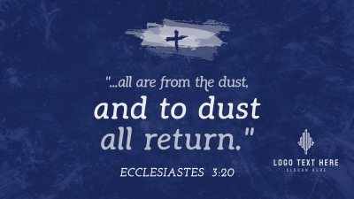 Ash Wednesday Verse Facebook event cover Image Preview