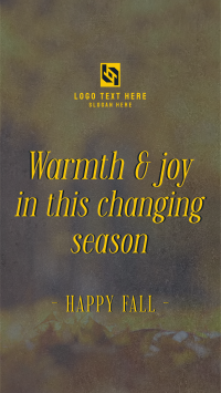 Autumn Season Quote YouTube Short Design