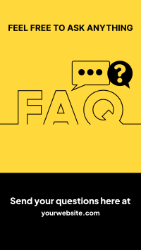 FAQs Outline Instagram story Image Preview