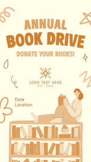 Donate A Book Facebook story Image Preview